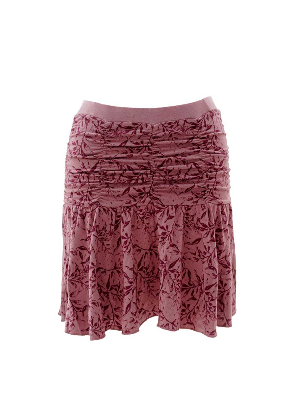 Carma faux suede 2024 skirt adobe rose